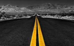 carreteralargablancoynegro